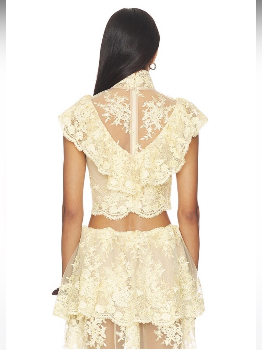NWOT! Stone Cold Fox x REVOLVE Celia Top in Vintage Ivory - Picture 3 of 8